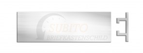 Briefkastenschild Huber Airolo 80 x 25 Alu